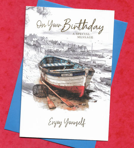 Birthday card rowing - birthday,