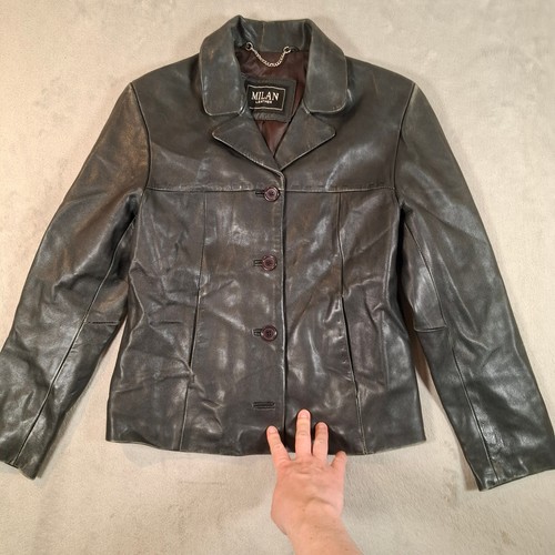 Milan leather jacket womens - leather,