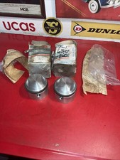 NOS GANDINI GPM P702B PISTONS X 2, TRIUMPH MOTORCYCLE 72.5, + 60