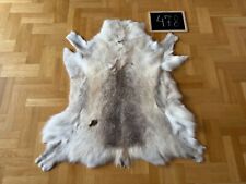 Rare Reindeer Hide 124x115 cm Exclusive Scandinavian Skin Rug Prime Quality #478