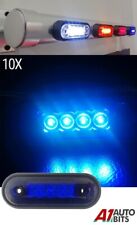 Flush Blue Led Marker Light Lamp Curved Surface Fit For Kelsa Bar 12V 24V 10 PCS