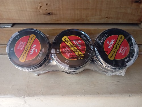 Kiwi black shoe polish tin - kiwi,