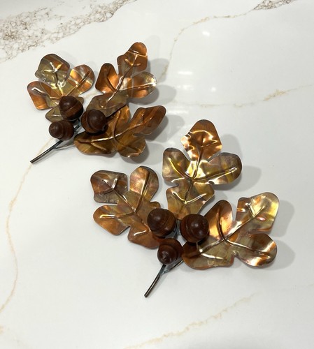 Set two vintage mcm brass - two,