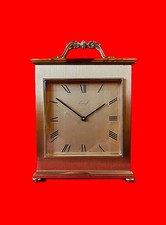 Vintage High Quality Imhof Swiss 8-Day Brass Carriage Table Clock
