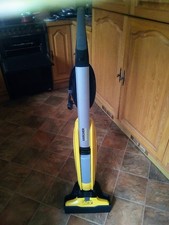 KARCHER FC5 YELLOW UPRIGHT HARD FLOOR CLEANER WITH STAND CORDED SERVICED CLEAN