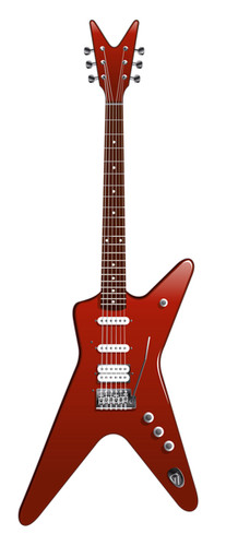 Guitar music self adhesive - guitar,