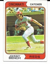 1974 Topps #10 Johnny Bench EX