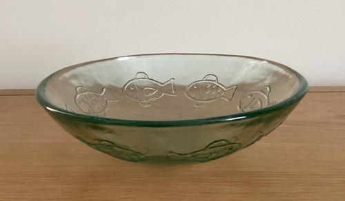 Recycled glass serving bowl - serving,