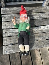 Crolly Doll - Larry the Lucky Leprechaun Gnome Vintage Ireland Doll  With Hammer