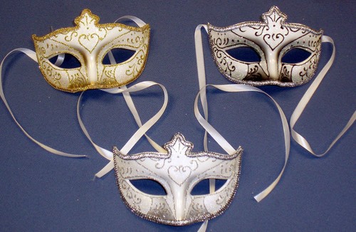 Glitter masquerade ball mask - masquerade,