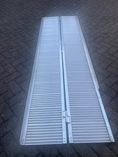 Strong  Folding Aluminium Ramp 8ft Long .Perfect For Wheelchair ,motor Bike .