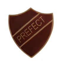 Prefect Brown Pin Badge For