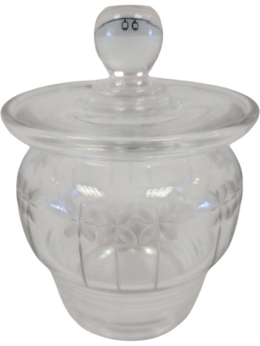 Clear glass decorative jar - clear,