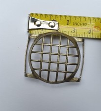 WW1 OFFICERS ORIGINAL TRENCH WRIST WATCH SHRAPNEL GUARD.Nickel.Mesh Guard.