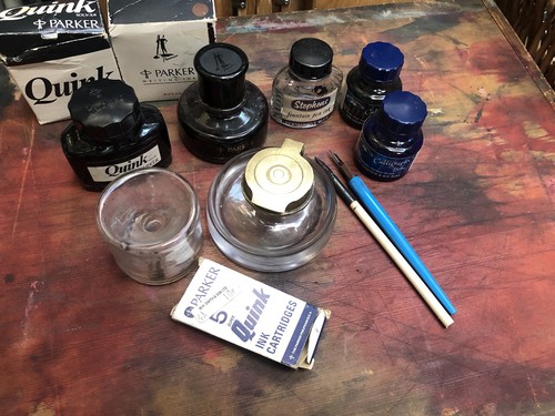 Vintage ink dip pots plus - pots,