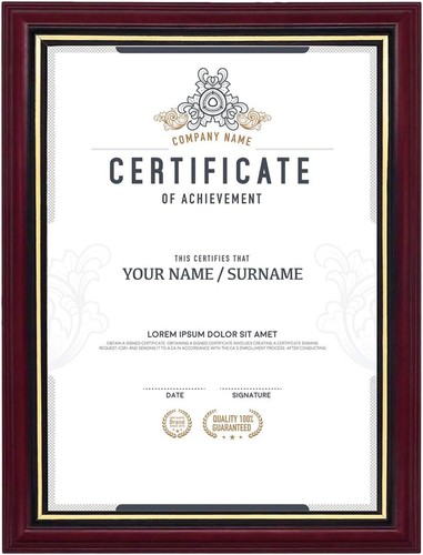 Graduatepro certificate - a4,