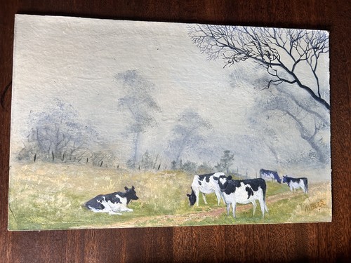 Original oil painting board - oil,