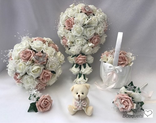 Wedding flowers ivory rose - flowers,