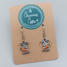 Rabbit Dangle Earrings –