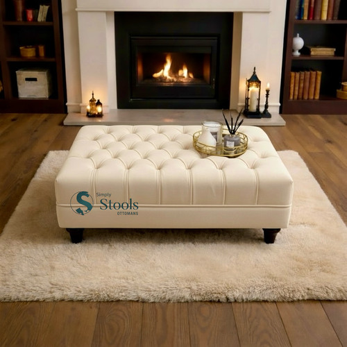 Elaina velvet footstool - velvet,