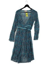 Avoca Wrap Midi Dress in Blue