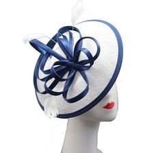 Women's Fascinator Headband Clip Circle Hat Weddings Ladies Races Royal Ascot UK