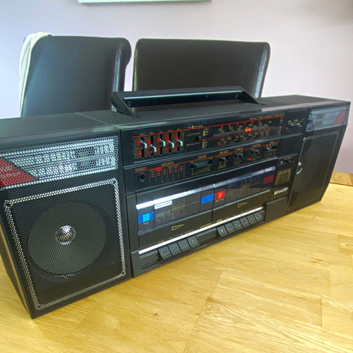 Sharp 570ee boombox - gf-570ee(bk),