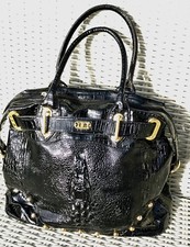 Superb Butler And Wilson Handbag Black With Gold Hardware Preloved