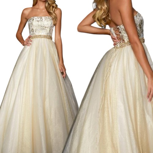 Nwt sherri hill gold - gold, 6
