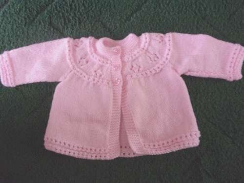 Lovely hand knitted matinee - lovely,