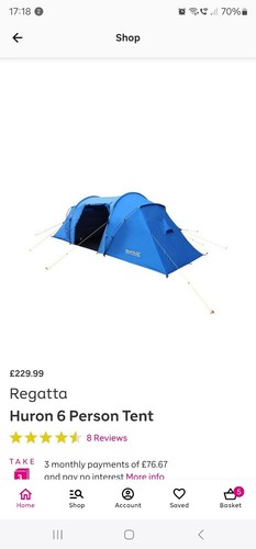 Regetta huron man tent - huron,