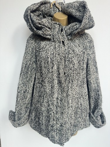 Mohair wool black white - mohair,