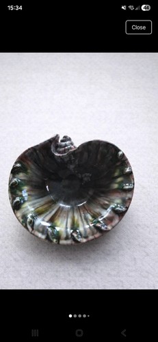 Vintage italian pottery shell - italian,