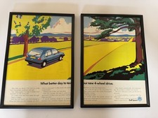 Framed Original 1989 Mk2 VW