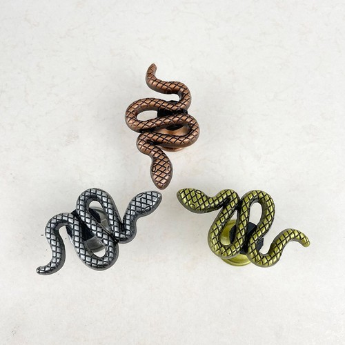 Zinc alloy snake handle - alloy,