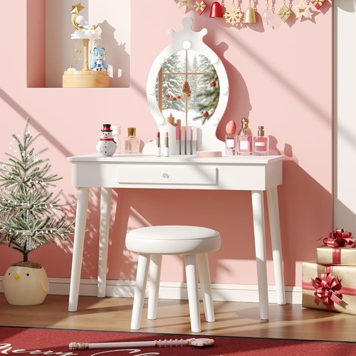 Kids vanity set with lights - set,