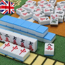 42mm Chinese Mahjong Game Set Professional 144  Tiles English Characters Game G