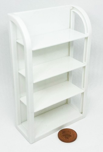Dolls house white plastic - white, shop
