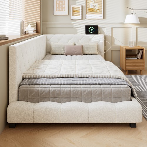 Upholstered single day bed - upholstered,