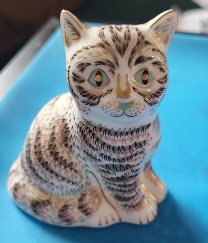 Royal crown derby - cat, thomas