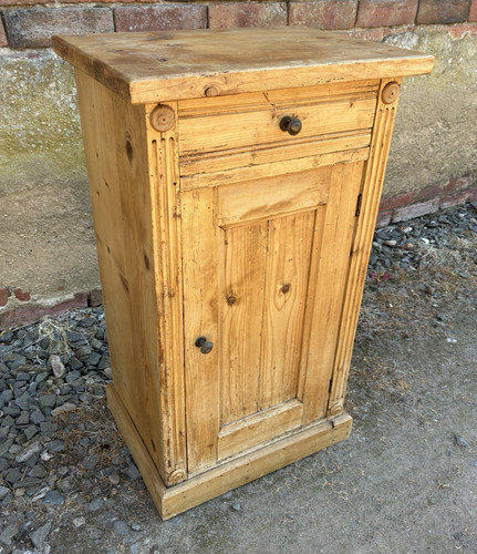 Antique victorian pine pot - victorian,