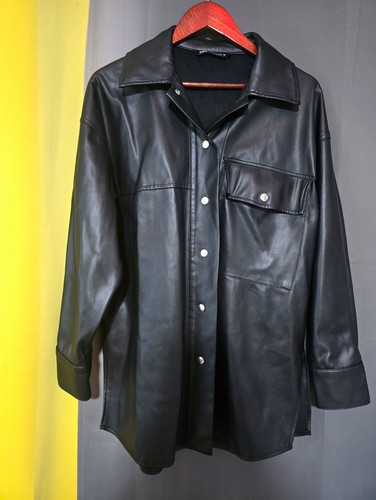 Zara black faux leather - black,