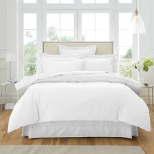 Dorma Luxurious & Silky 500 Thread Count Cotton Sateen Duvet Cover -White-Double