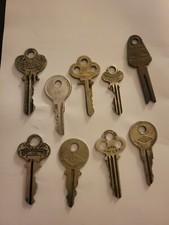 Keys -  Vintage  - Antique Lot of 9