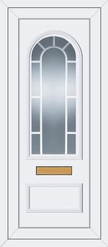 White full height upvc - upvc, door