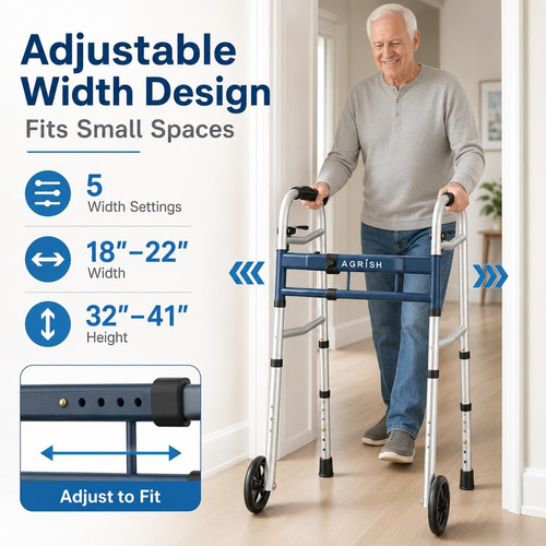 Zimmer frame adjustable fold - frame,