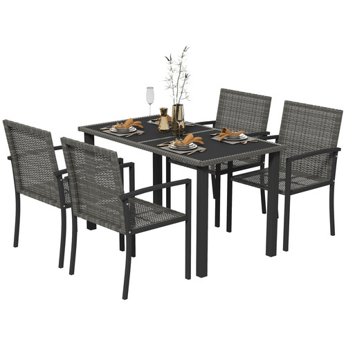 Outsunny rattan garden - rattan,