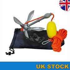 Steel Grapple Anchor Kit For Small Boat/kayak/Canoe 10m Rope Andes 3.3lb