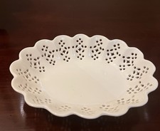 Royal Creamware Priced Oval