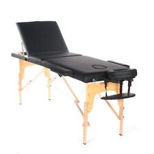 Portable Massage Table Bed Foldable Black Beauty Salon Therapy Tattoo Couch